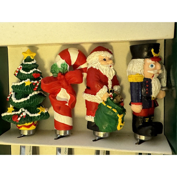 Vtg 1994 Christmas Spreaders by Boston Warehouse Set of 4 Holiday Festive New - Picture 4 of 5
